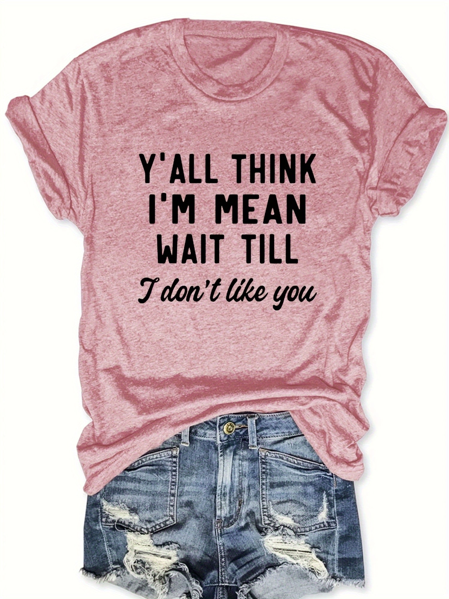 Short-Sleeved T-Shirt with Letter Print