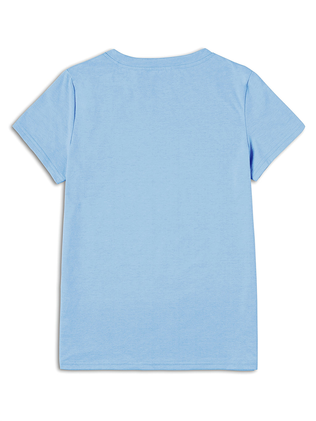 Women's Light Blue Casual Short Sleeve T-Shirt - "It's Fine I'm Fine Everything Is Fine" Sarcastic Cat Graphic Print, Round Neck Summer Fit, Medium Stretch Machine Washable Tee, Cat T Shirt, Everyday Apparel, Playful Design, Stretchy Fabric