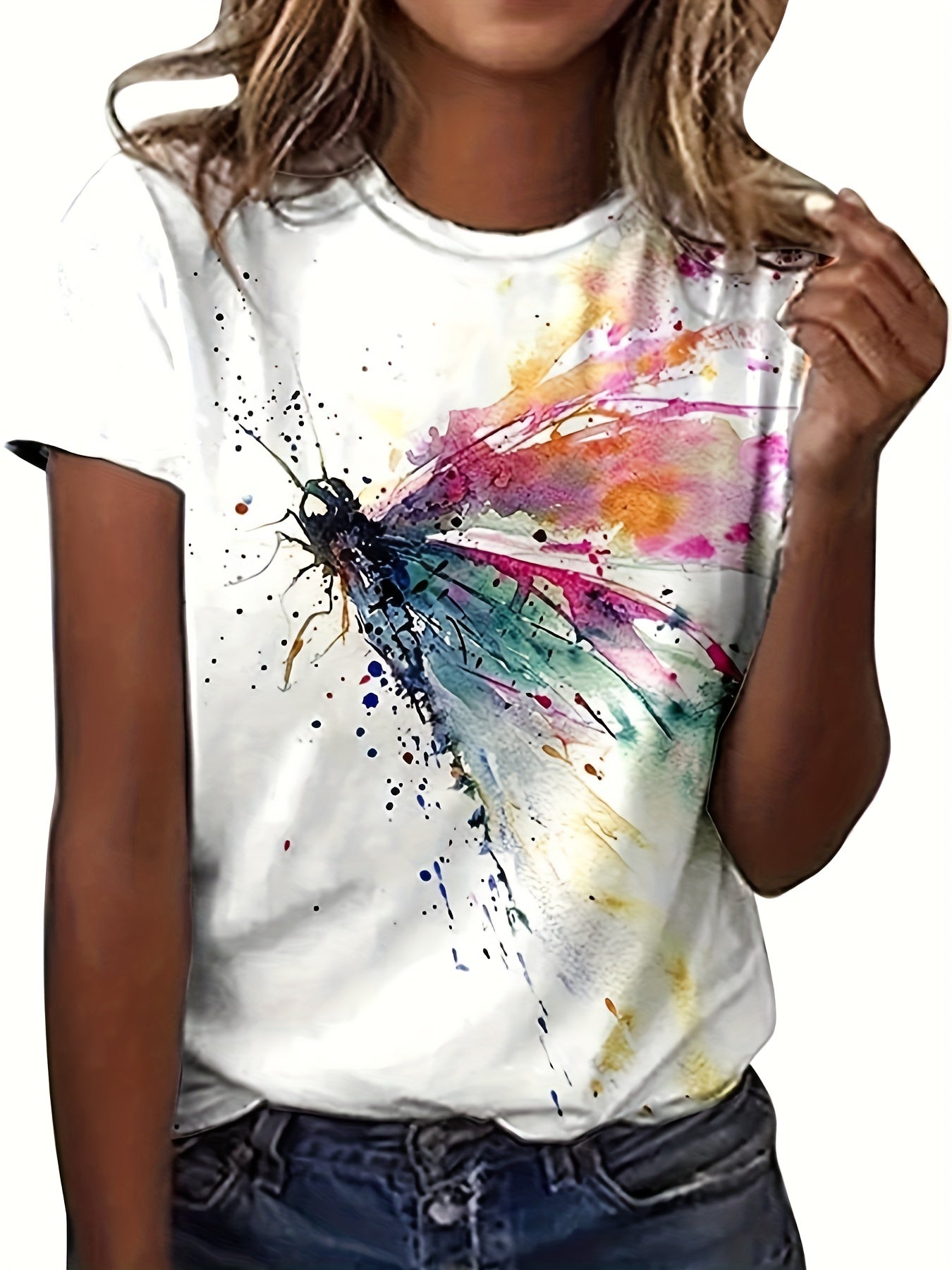 European and American Fashion Printed Women's T-shirt