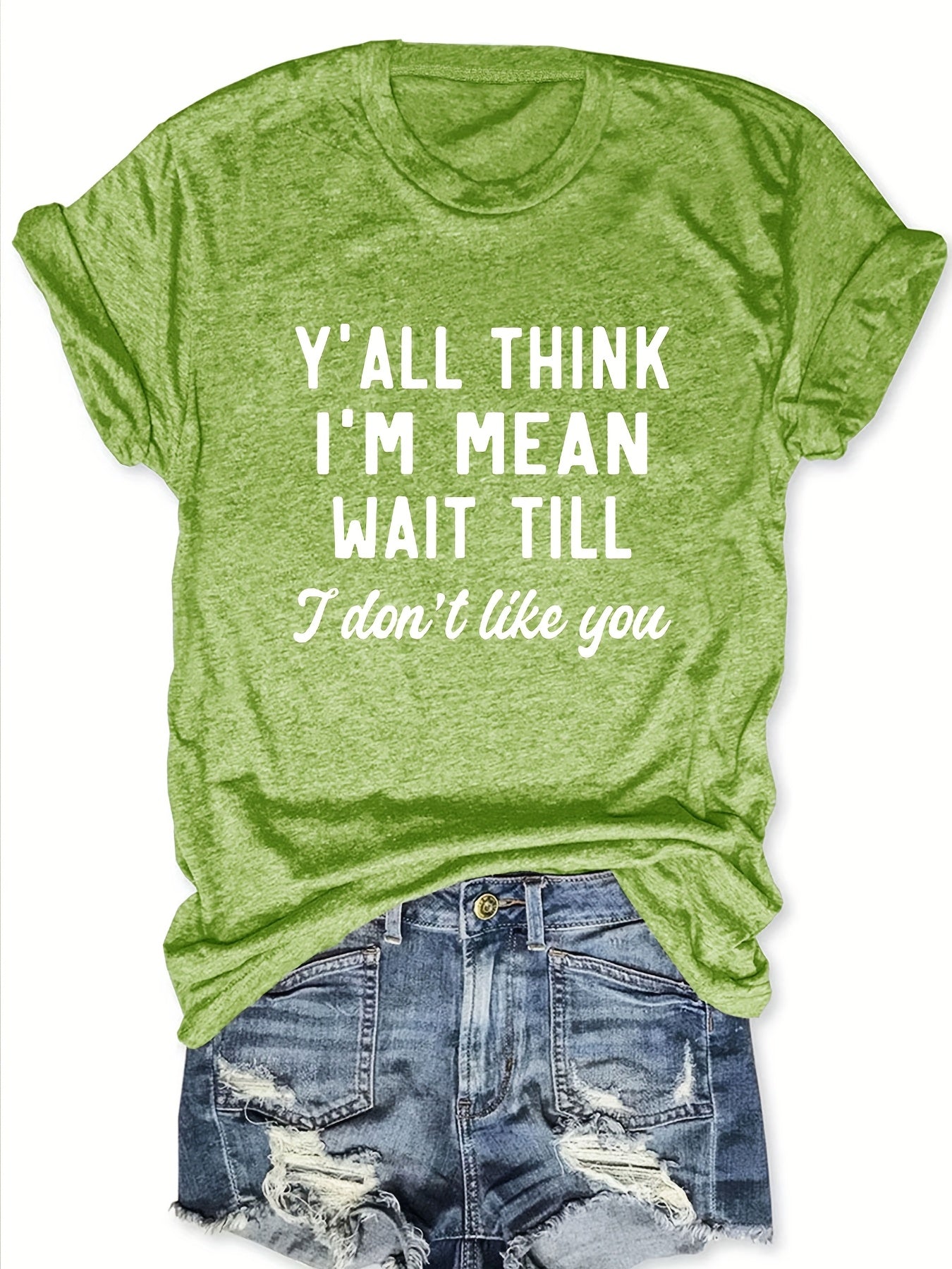 Short-Sleeved T-Shirt with Letter Print
