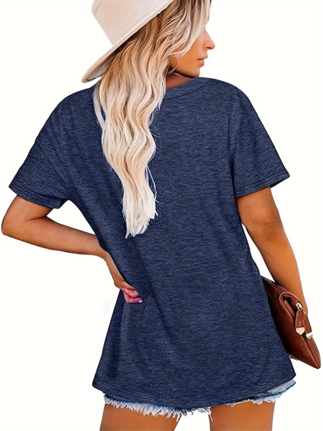 Vibrant Alphabets Graphic Print Crew Neck T-Shirt - Soft Micro Elasticity Polyester Fabric, Machine Washable, Regular Length, Casual Short Sleeve Top for Spring and Summer - Womens Fashion Clothing for All Seasons