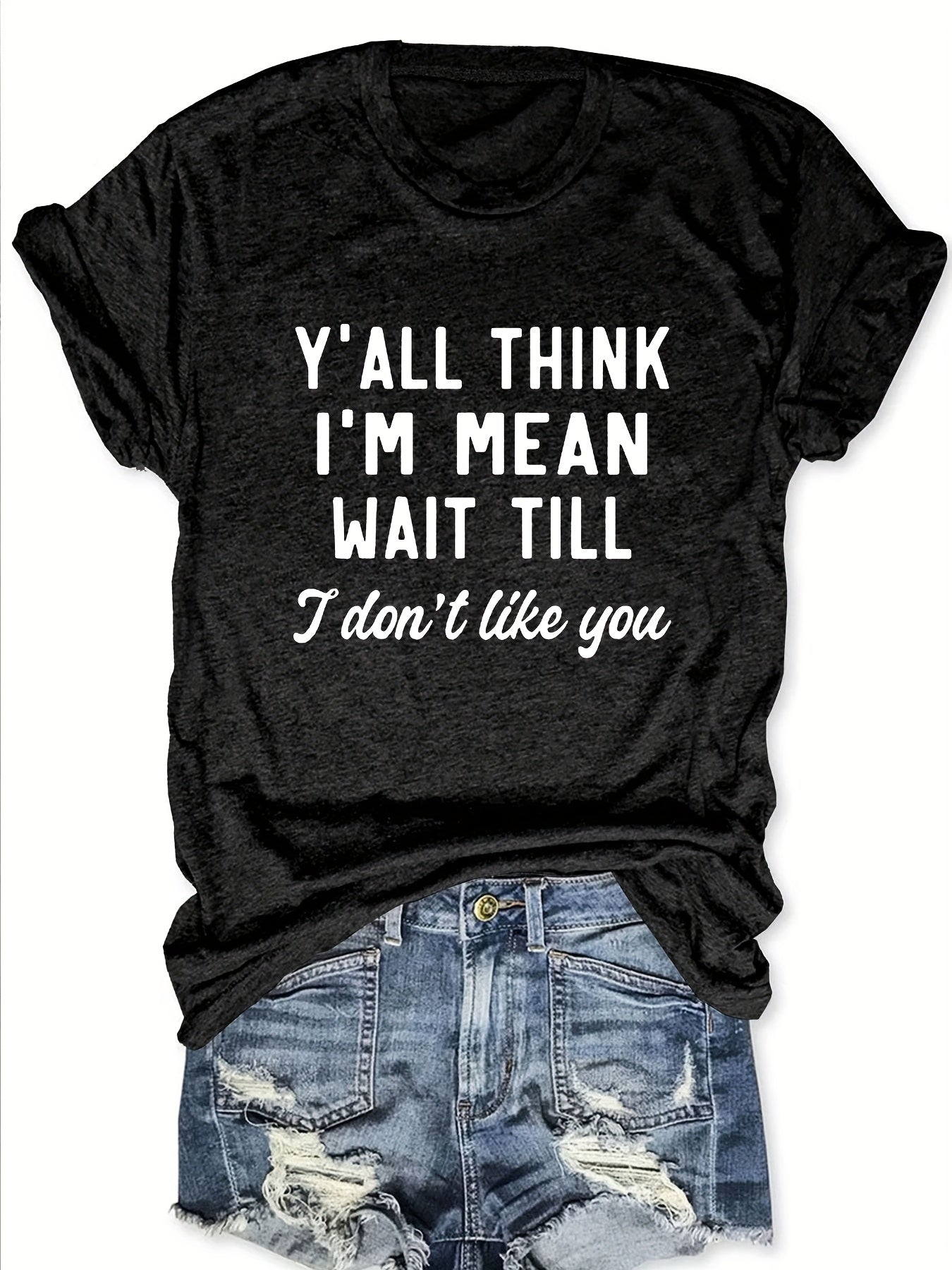 Short-Sleeved T-Shirt with Letter Print