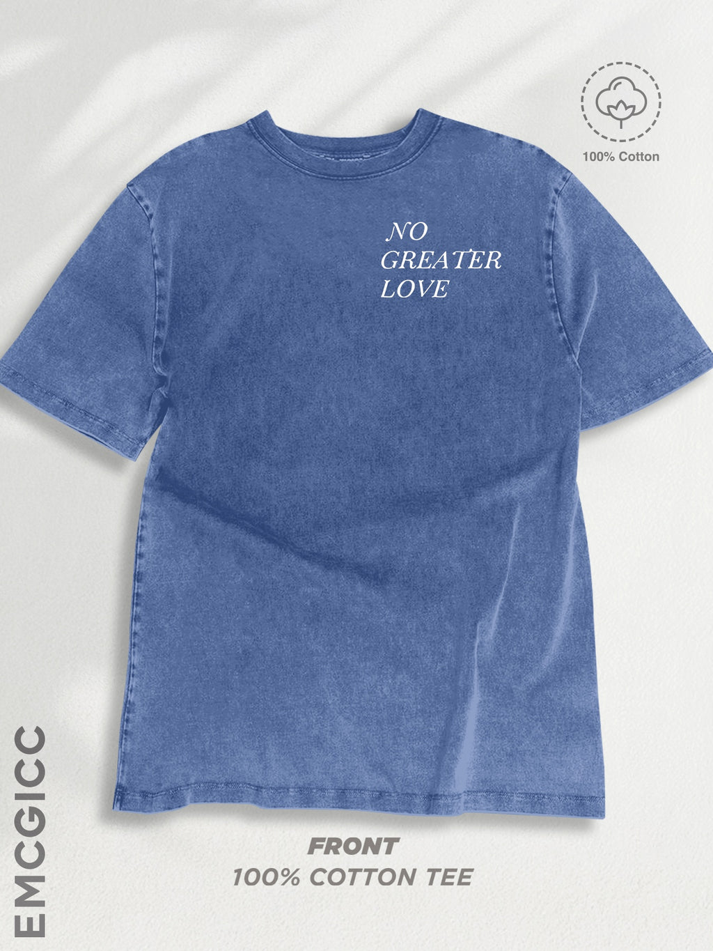 Women'S Beige T-Shirt - "No Greater Love" Bible Verse - Soft Breathable 100% Loose Fit Tee - Minimalist Everyday & Special Occasion Top - Casual Streetwear Gift for Women, Ladies T Shirts, Retro Distressed Design, Comfortable Fabric, Street Style,