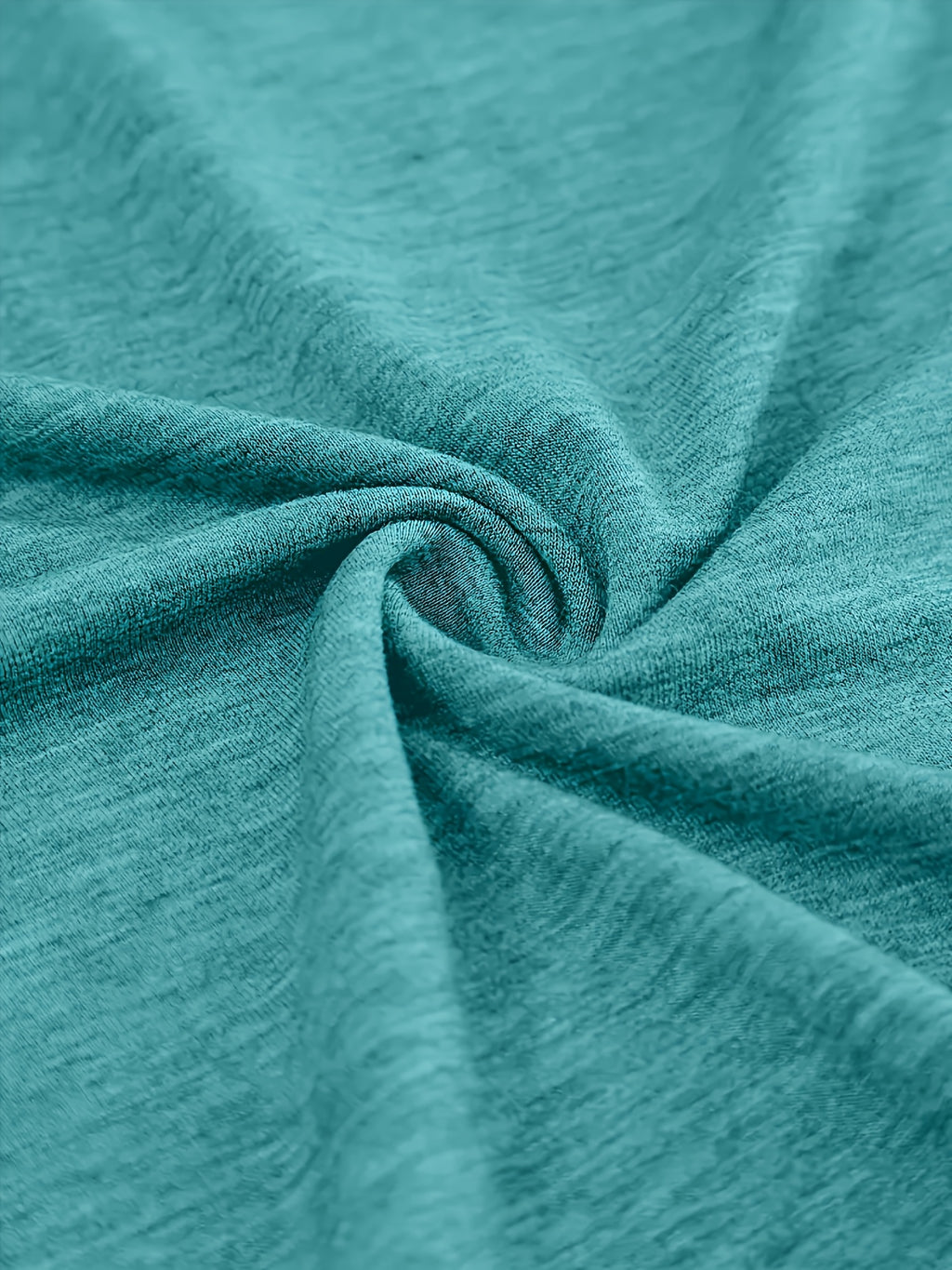 [Plus Size Teal T-Shirt] Plus Size Women's Teal V-Neck Short Sleeve Casual T-Shirt | Funny "Lucky for a Man" Quote, Loose Fit, Perfect for Summer, Casual Summer Wear, Slight Stretch Fabric