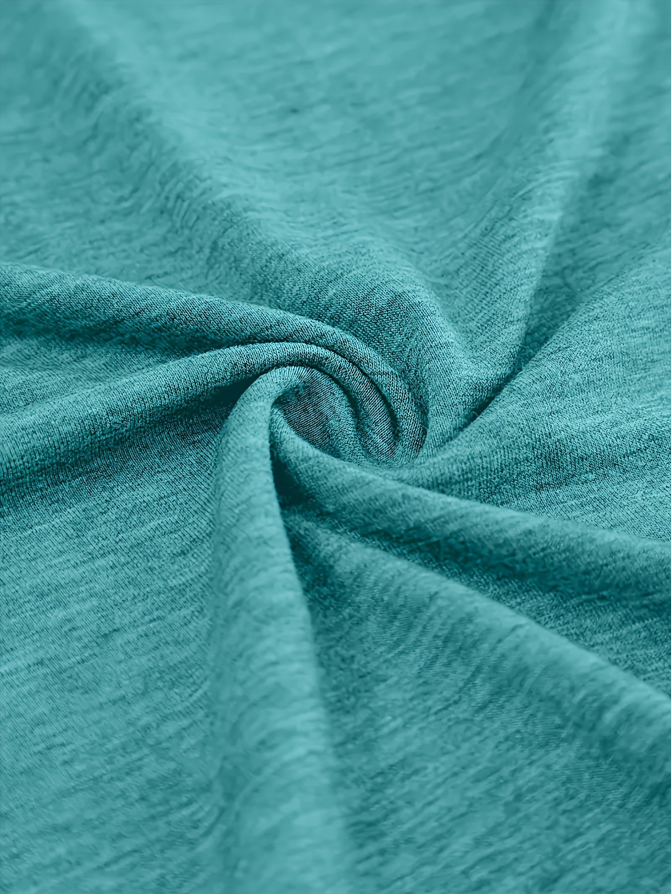 [Plus Size Teal T-Shirt] Plus Size Women's Teal V-Neck Short Sleeve Casual T-Shirt | Funny "Lucky for a Man" Quote, Loose Fit, Perfect for Summer, Casual Summer Wear, Slight Stretch Fabric