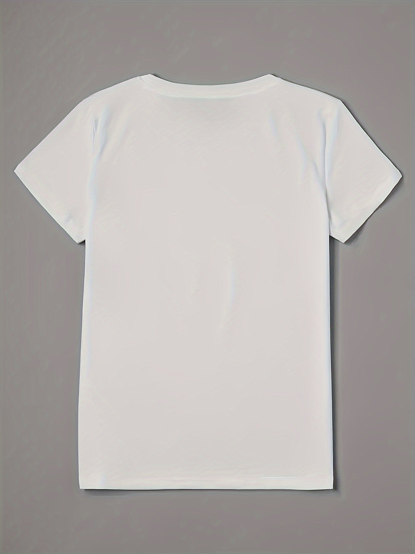 Graphic Print T-shirt, Casual Short Sleeve Crew Neck Top For Spring & Summer, Women's Clothing